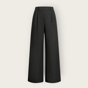 Commense Solid Black Wide Leg Pants – Size XL (US 12) NWT - Euro Modern Chic